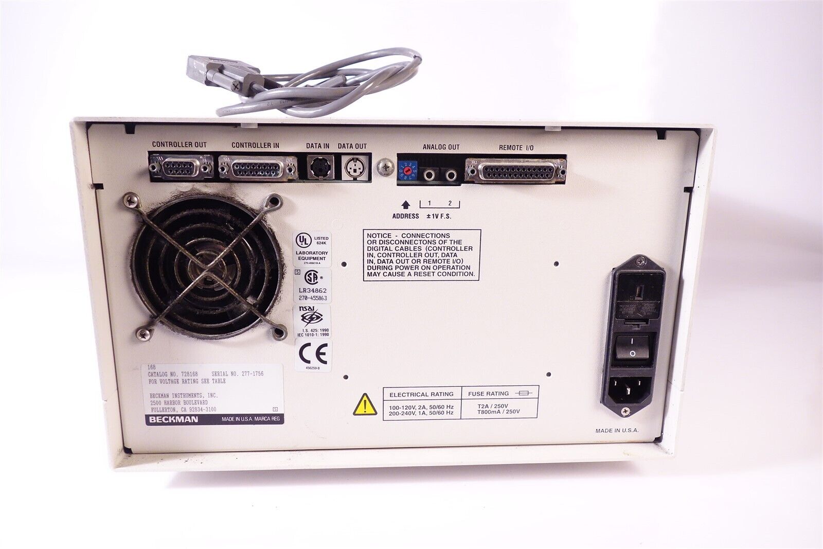 Beckman System Gold 168 HPLC Detector 