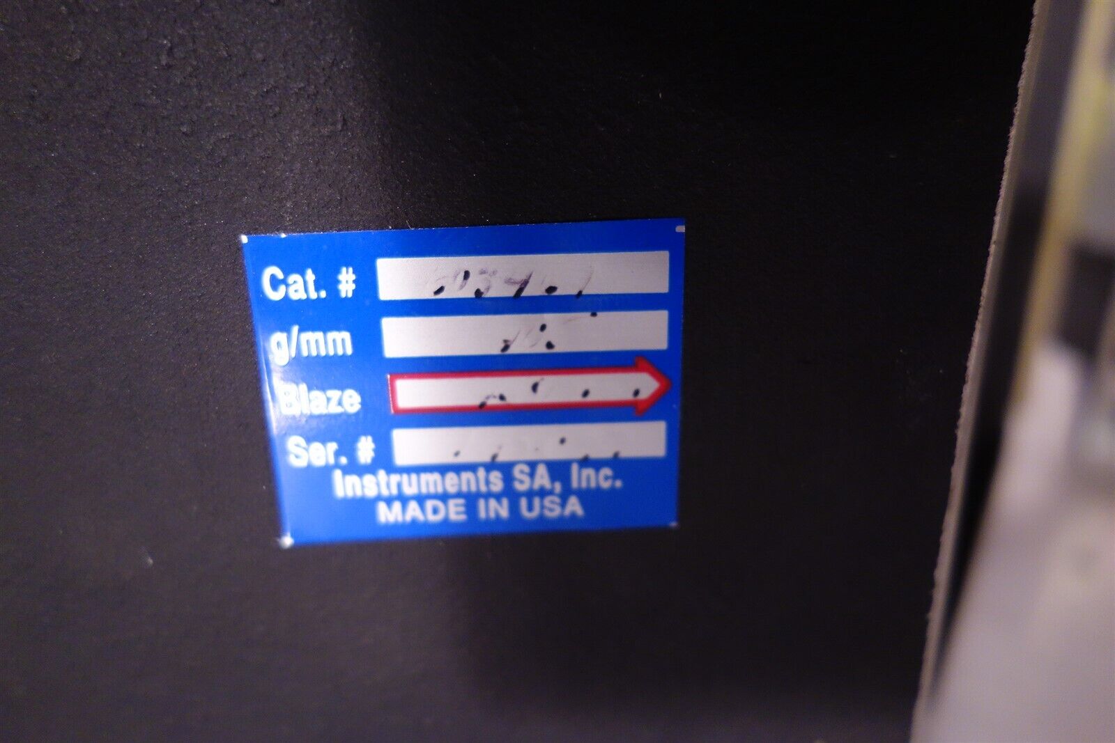 SA Instruments / Beckman Large Diffraction Holographic Grating 