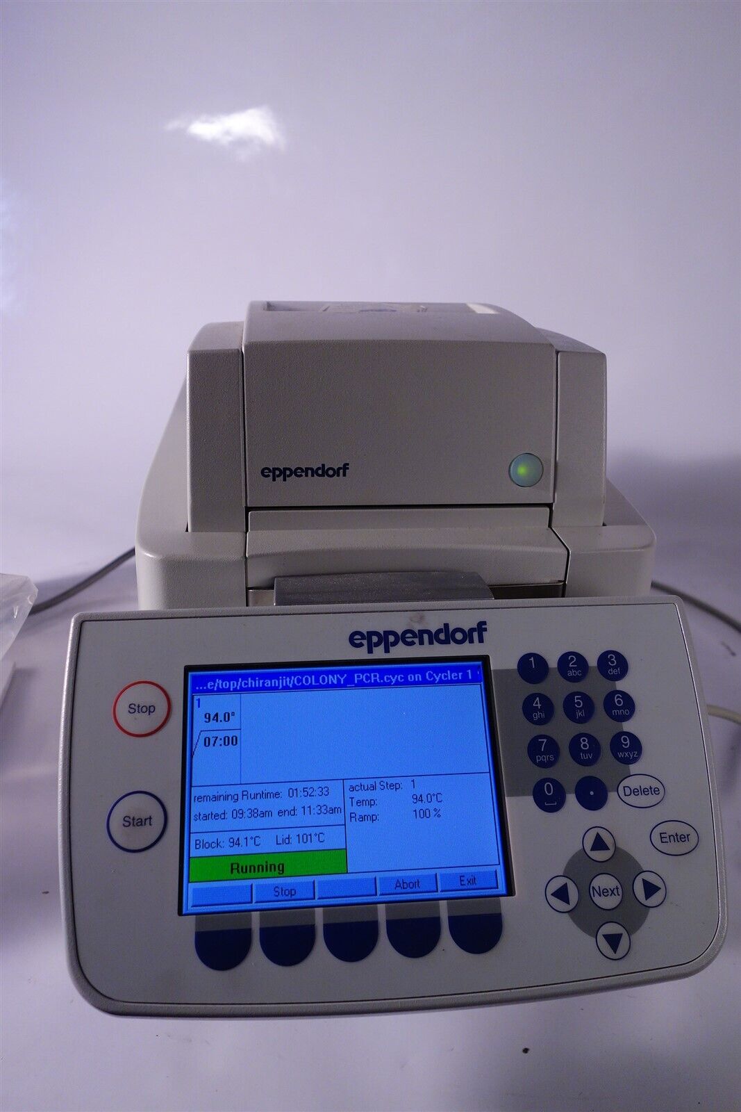Eppendorf 5345 MasterCycler EPGradient S Gives error 