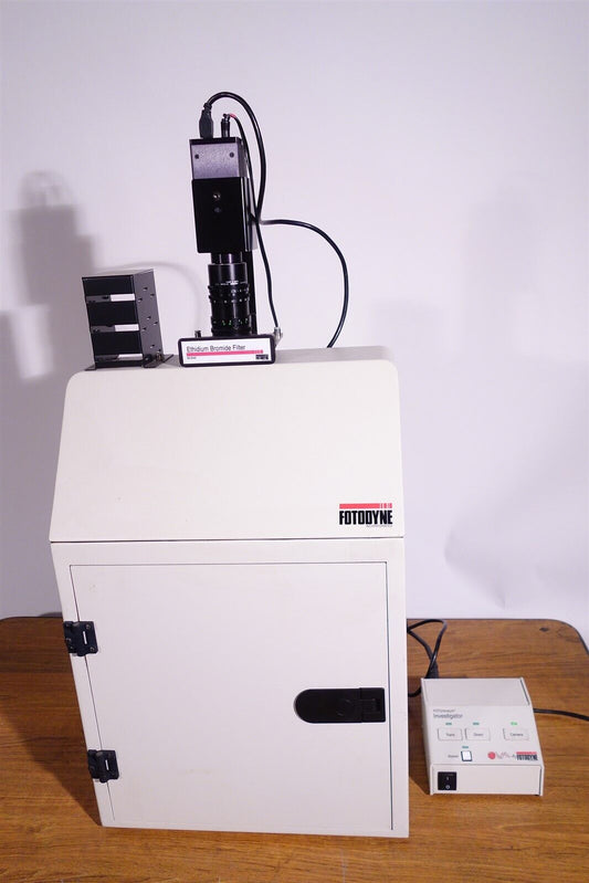 FOTODYNE 60-2105 Gel Imaging System Scion CFW-1308M + Filters / Illuminator