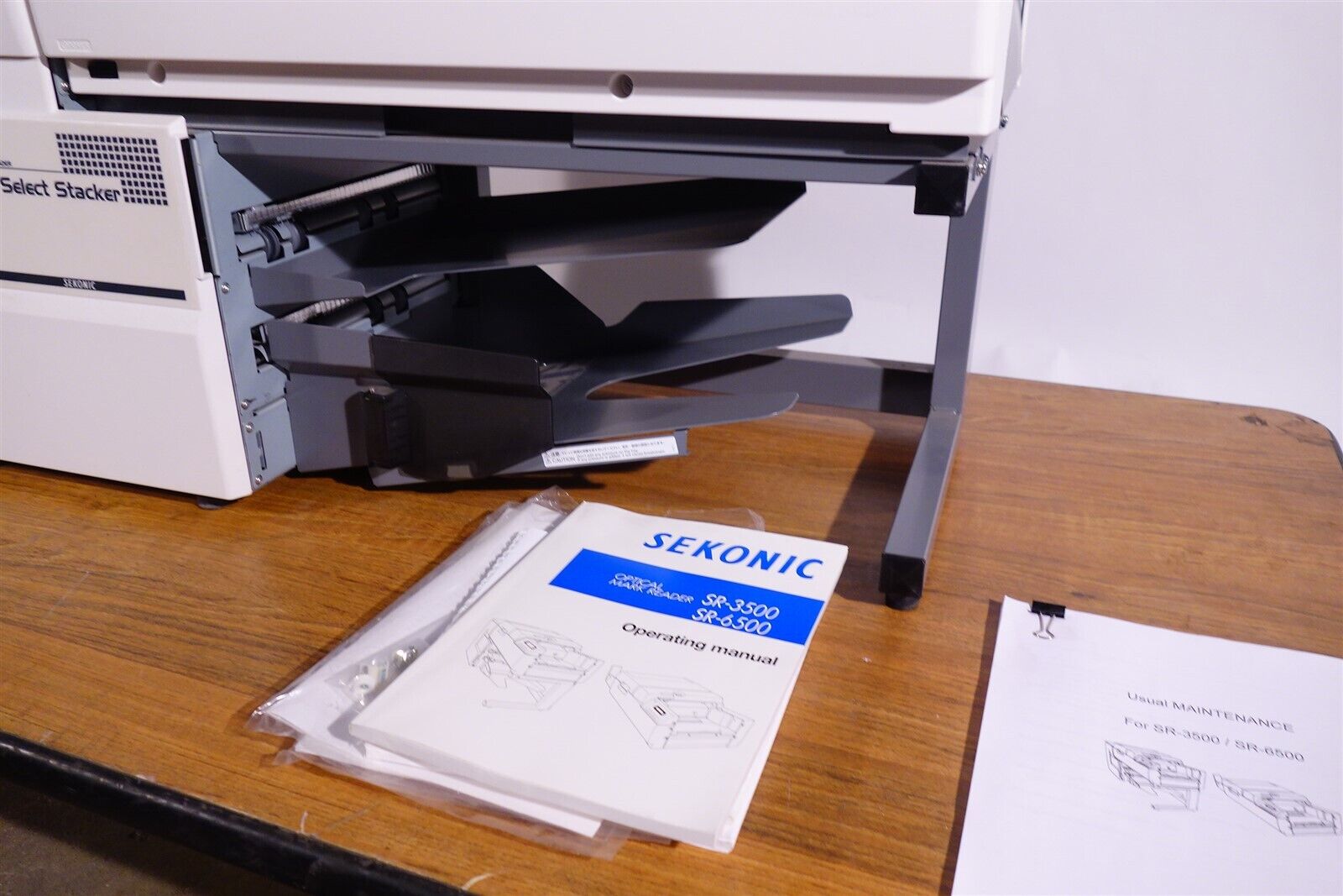Sekonic SR-3500 OMR Optical Mark Reader + Stacker / Excellent 