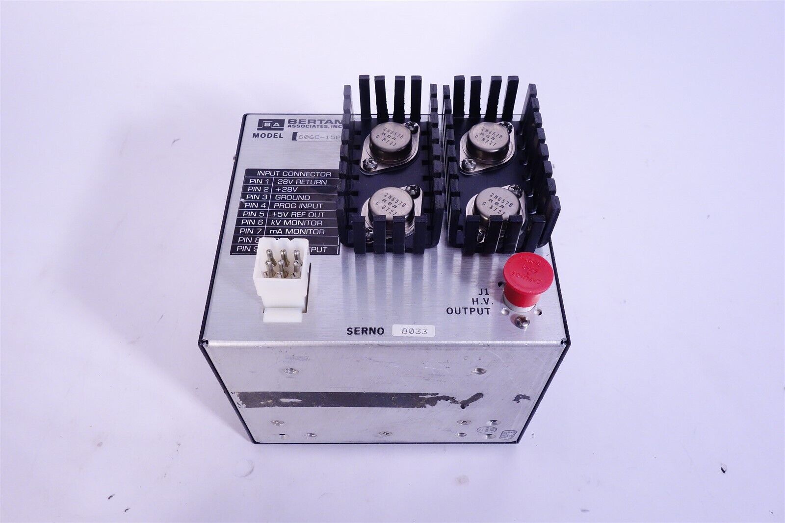 Bertan / Spellman 606C 606C-15P High Voltage Module 