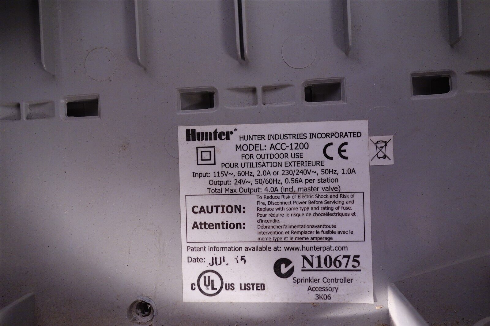 Hunter ACC-1200 Commercial Sprinkler Irrigation Controller unused 