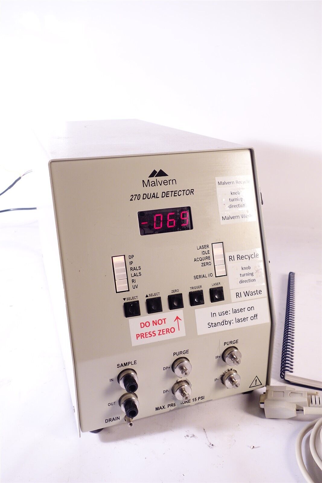 Malvern Viscotek 270 Light Scattering Dual Detector 