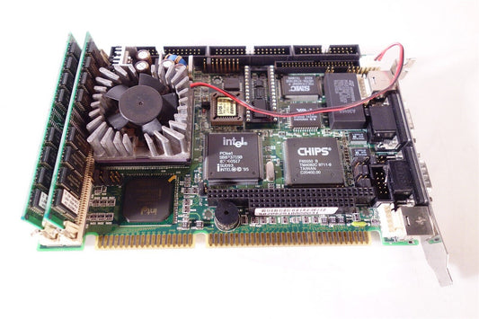 SBC8251 REV:C1 industrial Motherboard + CPU + Memory - NEEDS NEW FAN