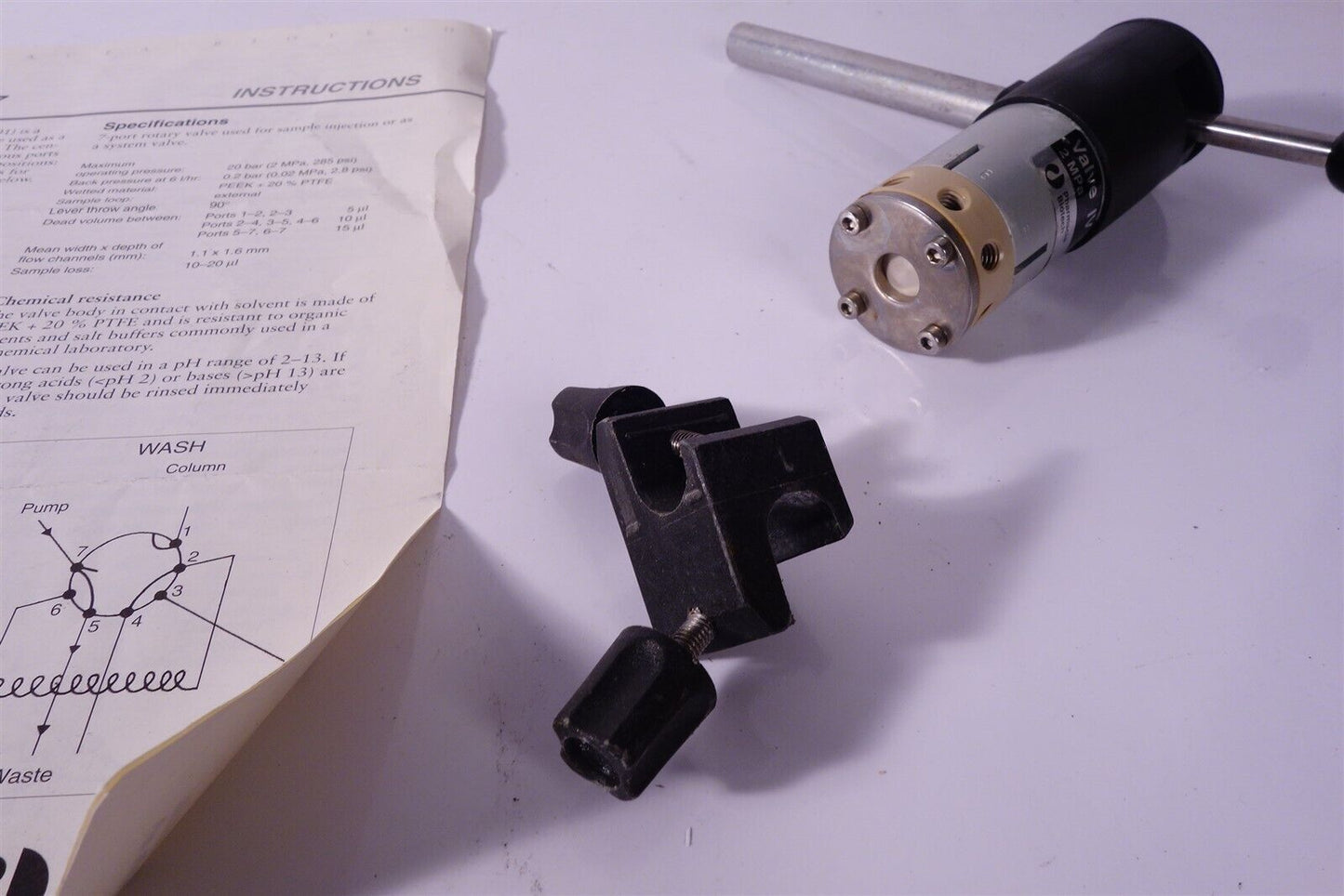 GE Pharmacia Biotech AKTA Pharmacia Valve IV-7 2MPa + Manual 