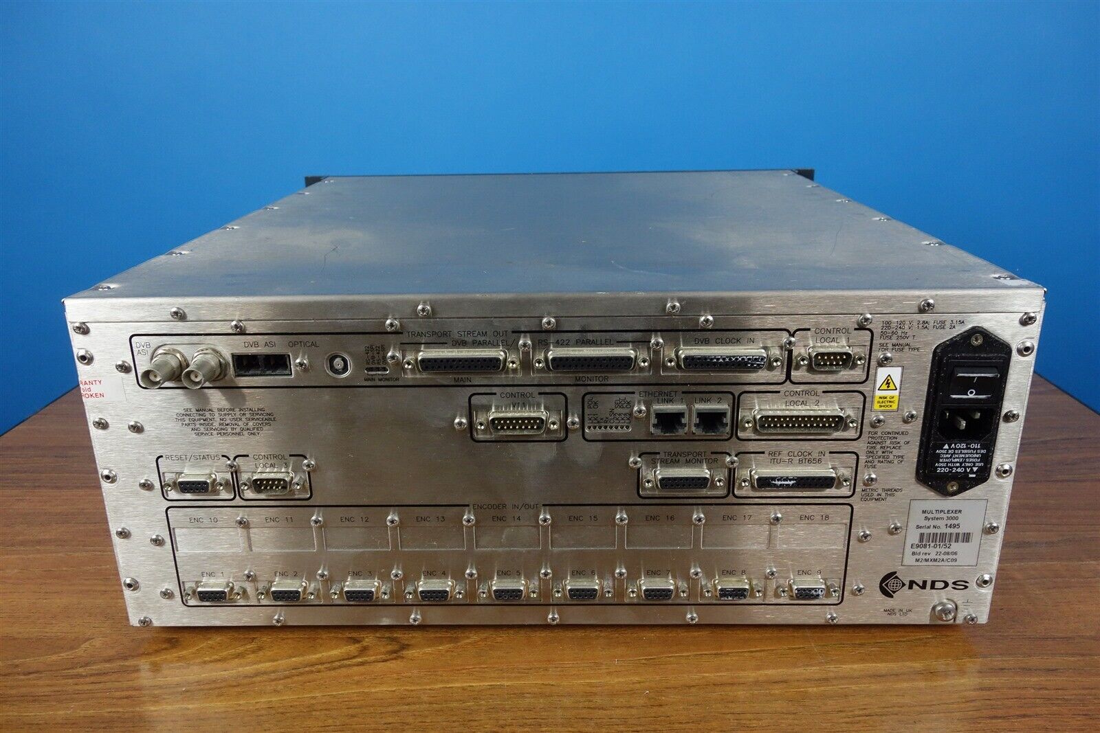 NDS System 3000 Multiplexer - Broadcast Equipment