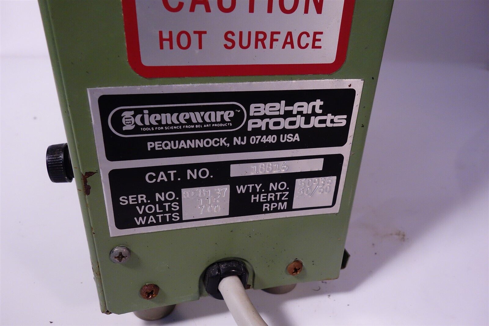 Scienceware Bel-Art 18816 Heated / Electric Lab Glass Drying / Blower