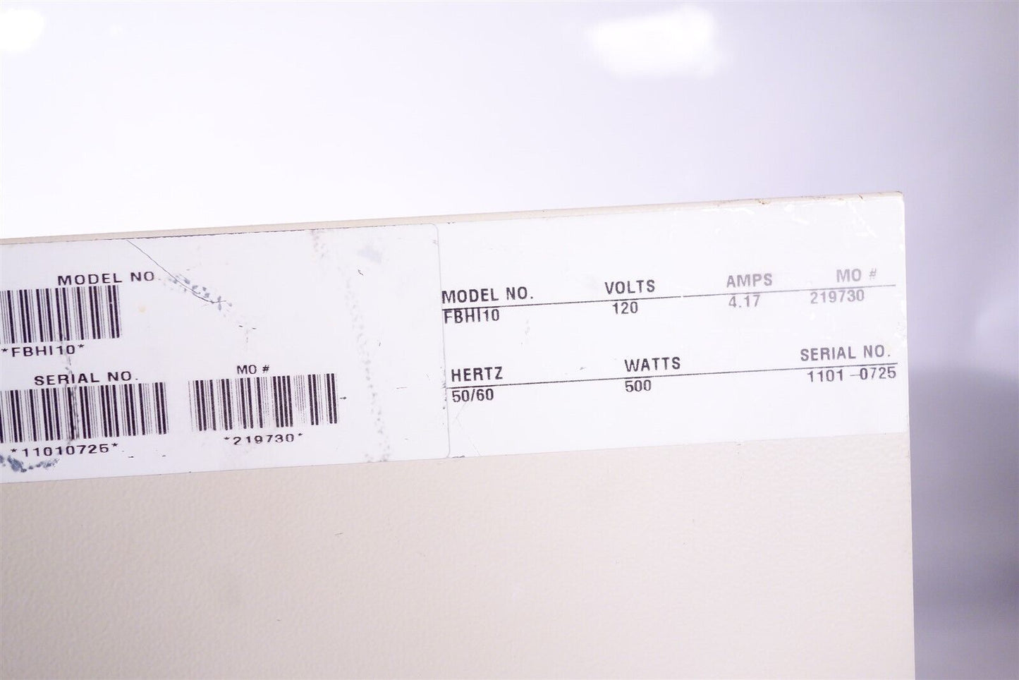 Fisher Biotech Hybridization Incubator FNHI10 Tested, Working