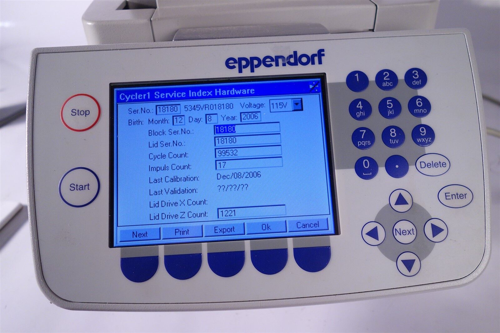 Eppendorf 5345 MasterCycler EPGradient S Gives error 