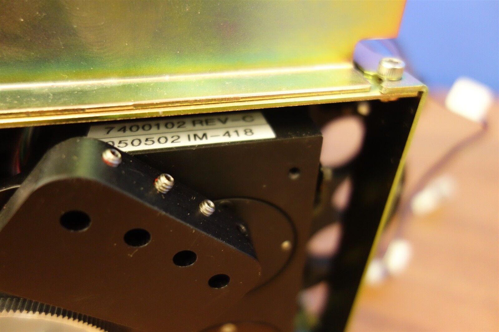 Perkin Elmer Halogen Lamp Housing with Filter Wheel 