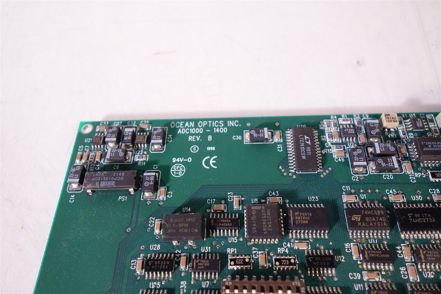 Ocean Optics ADC1000-1400 Rev. B ISA-Bus A/D Converter Card 12-Bit 8-Channel