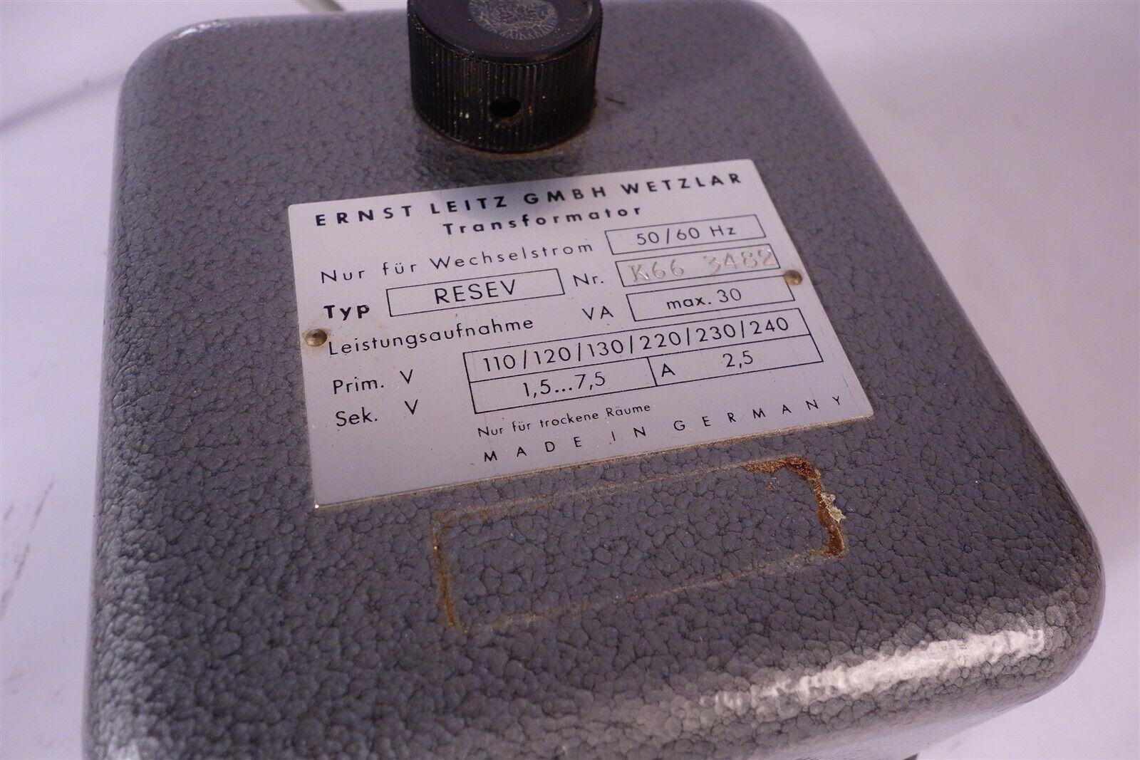Leitz Resev Microscope Power Supply 