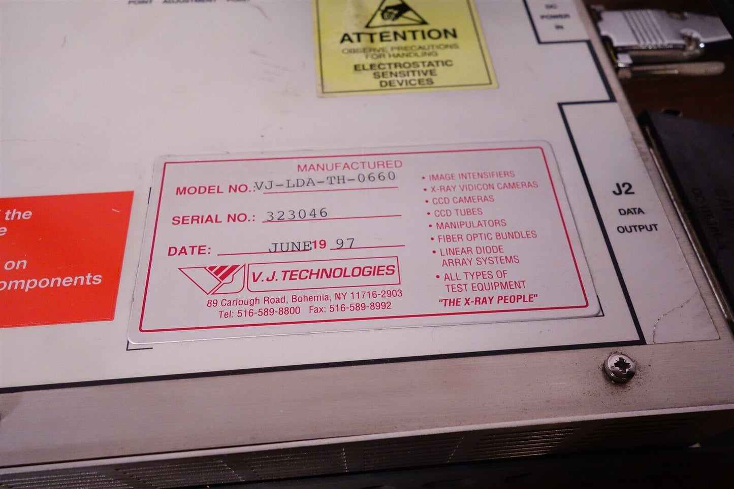 VJ Technologies Detector System VJ-LDA-TH-0660-EV 