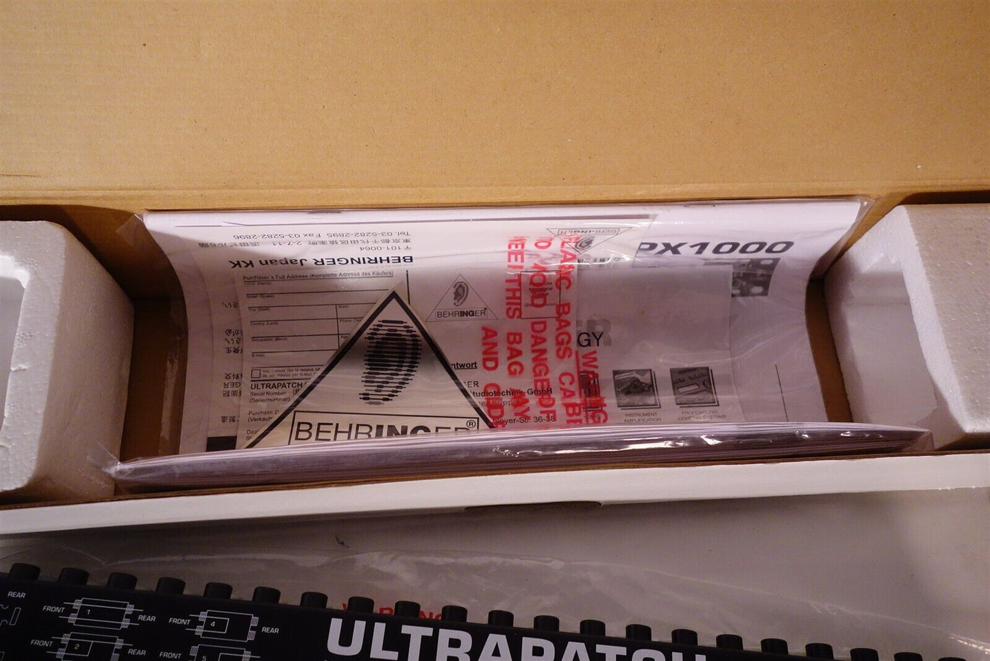Behringer Ultrapatch PX1000 Multi-functional 48-Point Patchbay Rack Mountable