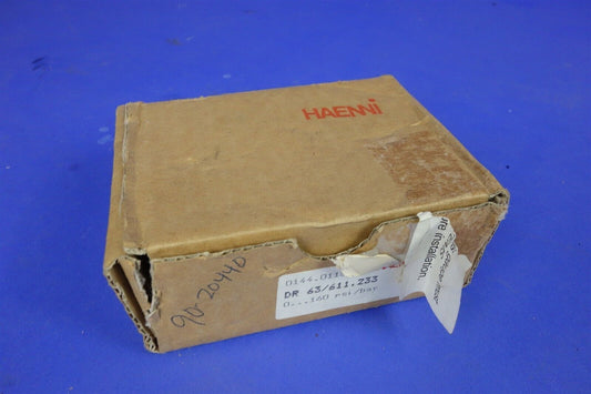 Haenni DR63 / 611.233 0 - 160PSI Swiss Made Safety Gauge 