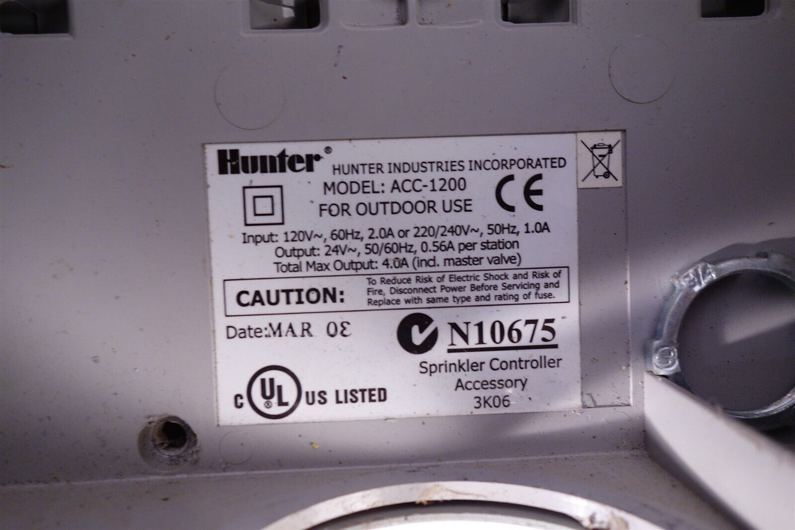 Hunter ACC-1200 Commercial Sprinkler Irrigation Controller unused 