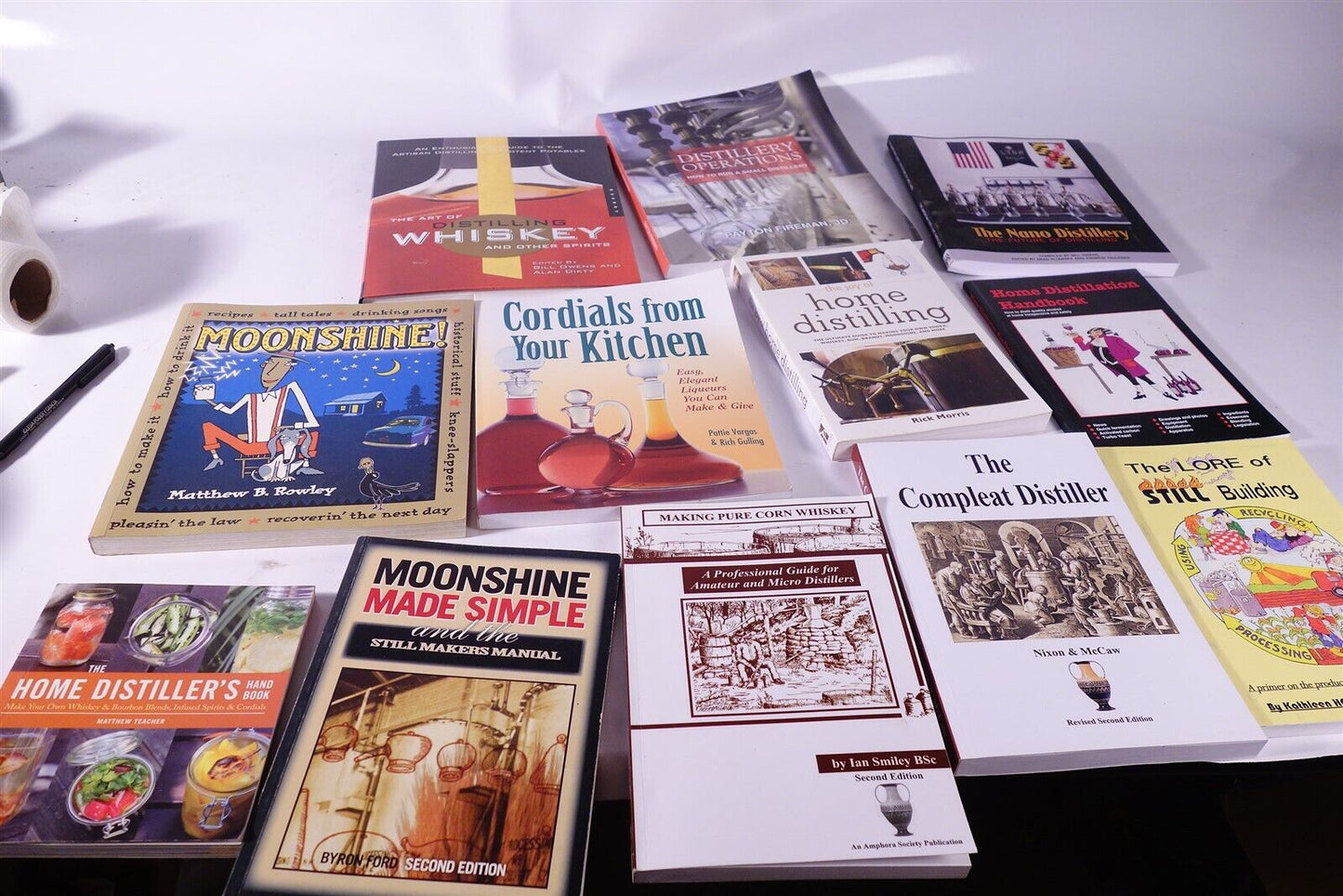Large Lot of Moonshine / Distilling Books Nano Distillery Operations 