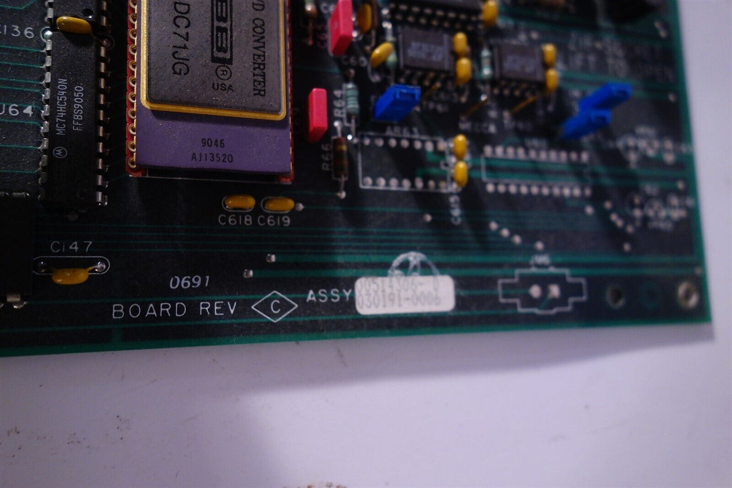 Beckman DU 7400 Main Board Motorola mc68020RC12e Intel A82786 