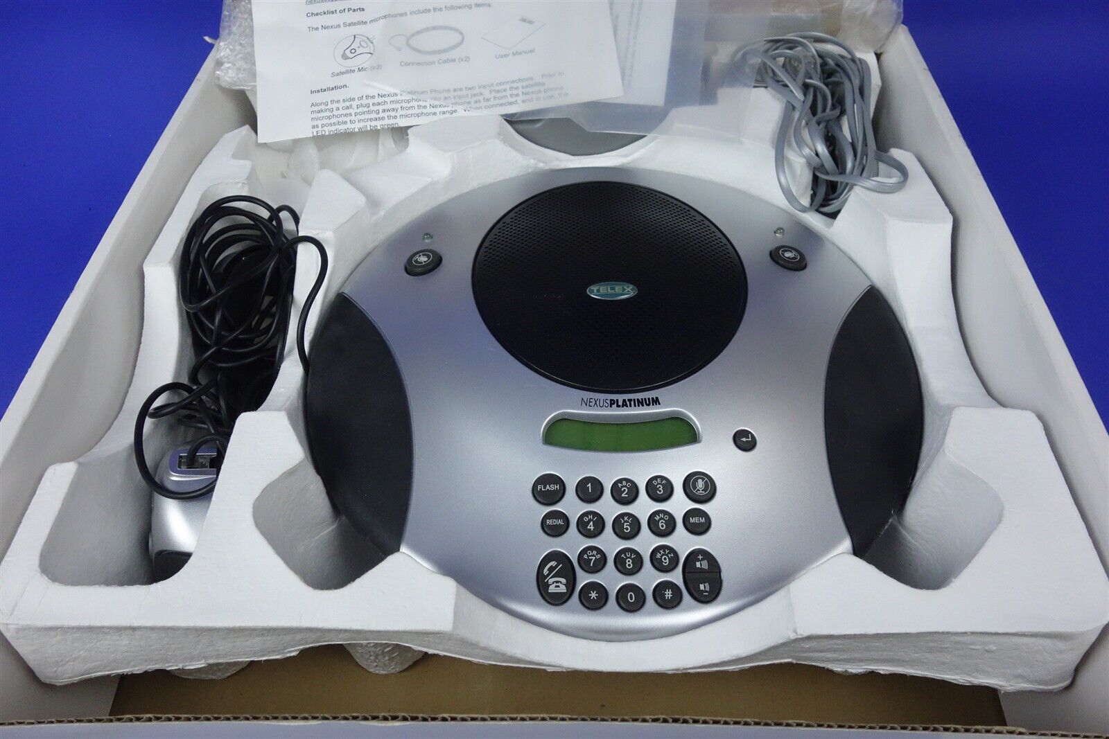 Lot of 2 Telex 301275-100 Nexus Platinum Conference Phone 2 Included. 