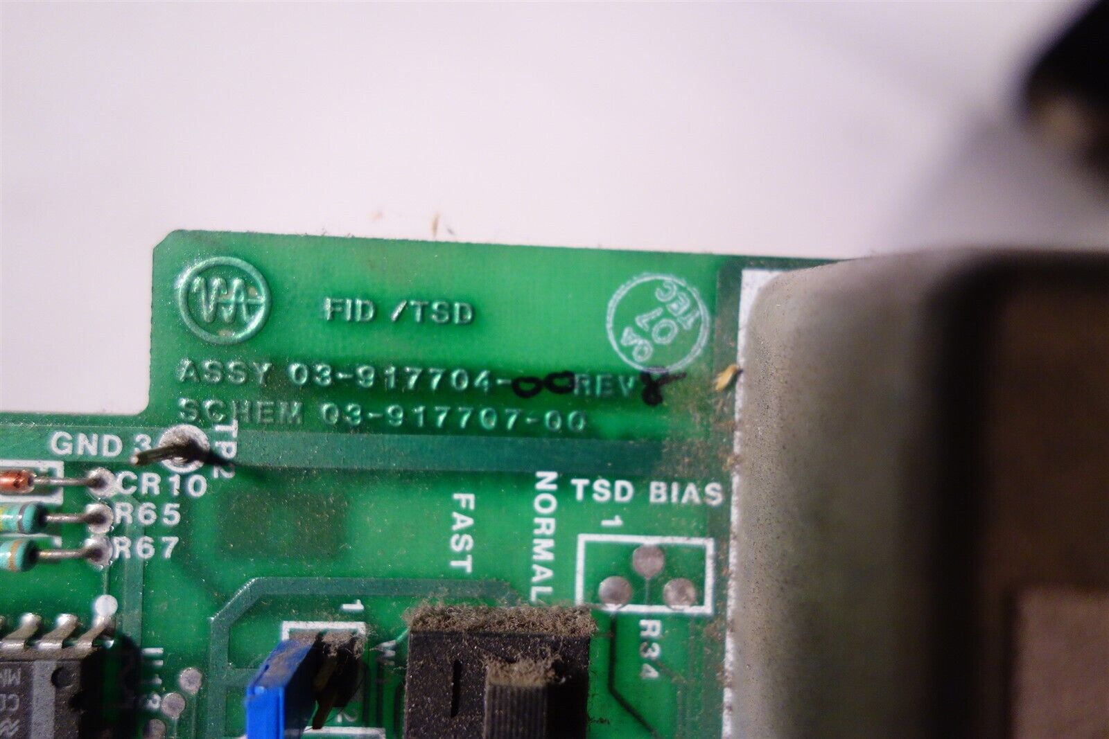 Varian 3400 GC Gas Chromatograph FID / TSD Detection Board 03-917704