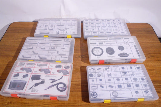 Lot of Lego Mindstorms NXT Education Parts / Accessories in Labeled Bins 