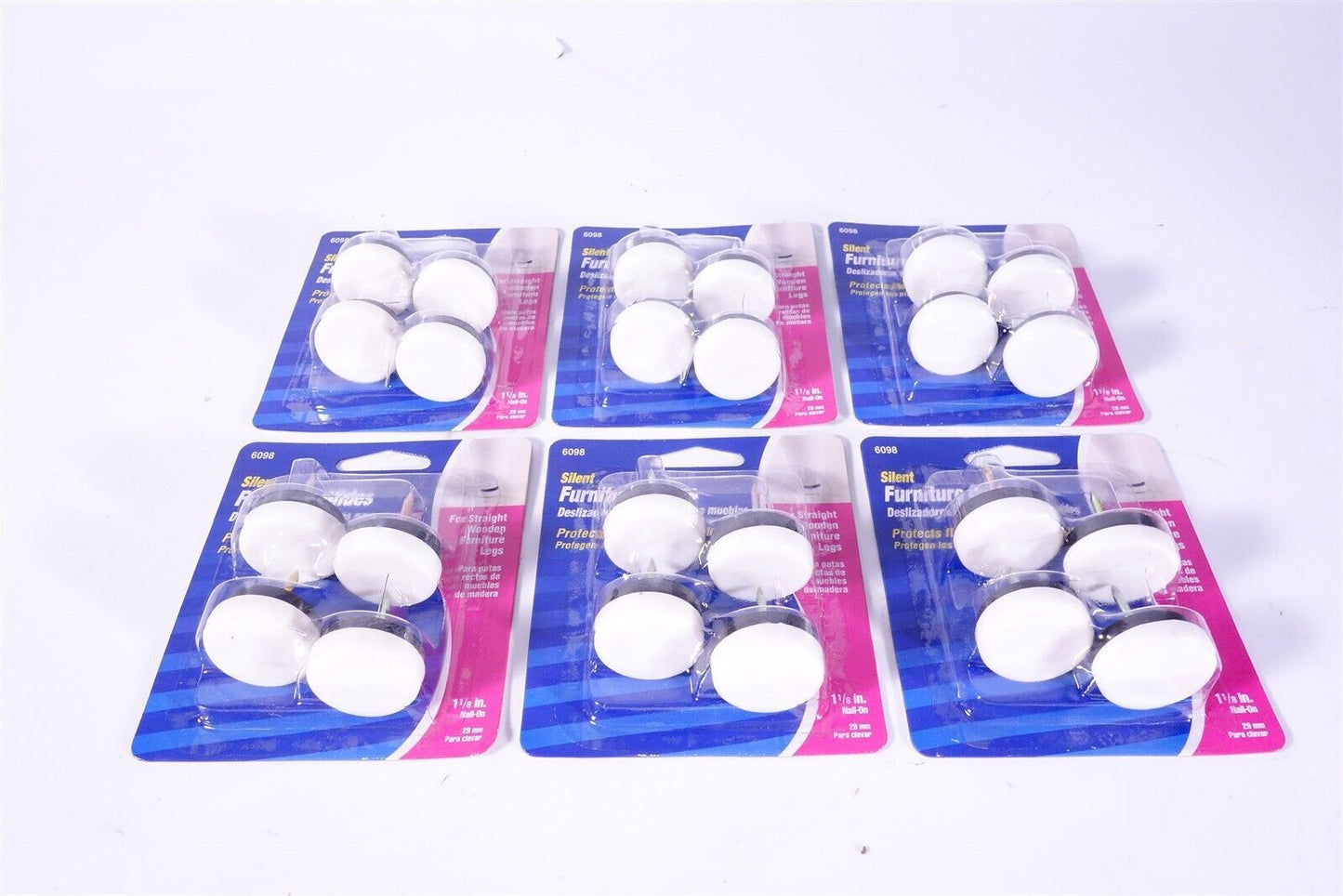Silent Furniture Glides 6 Packs of 4 67022 Protects Floor 