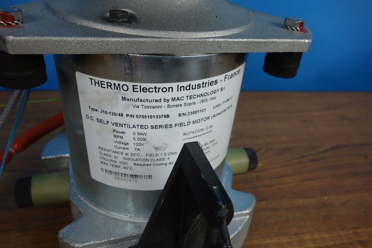 Thermo Electron Centrifuge Motor PM 140 5000RPM DC Motor J10-120 / 48 