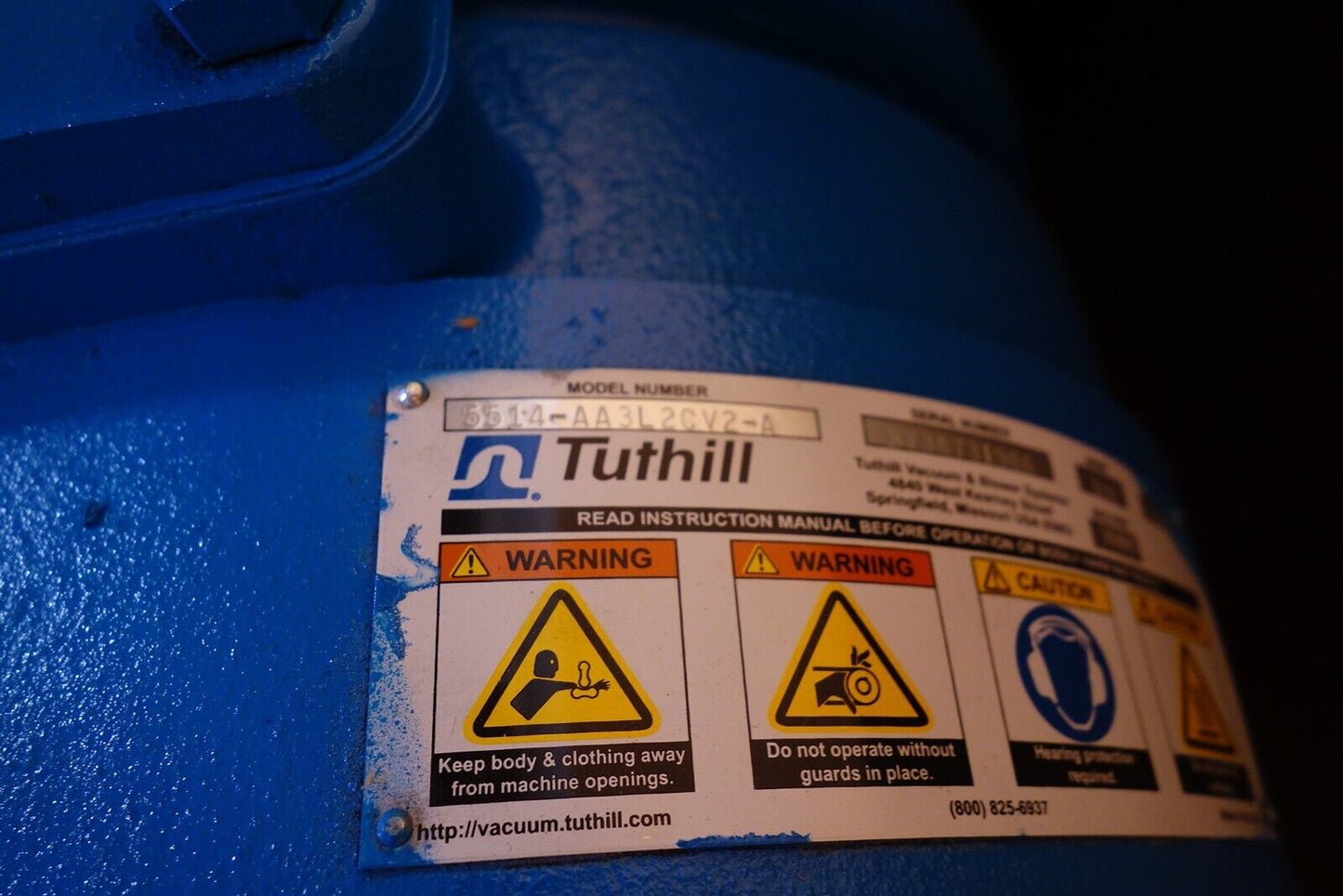 Tuthill 5514 Positive Displacement Blower 5514-A3L2CV2-A NEW in Crate