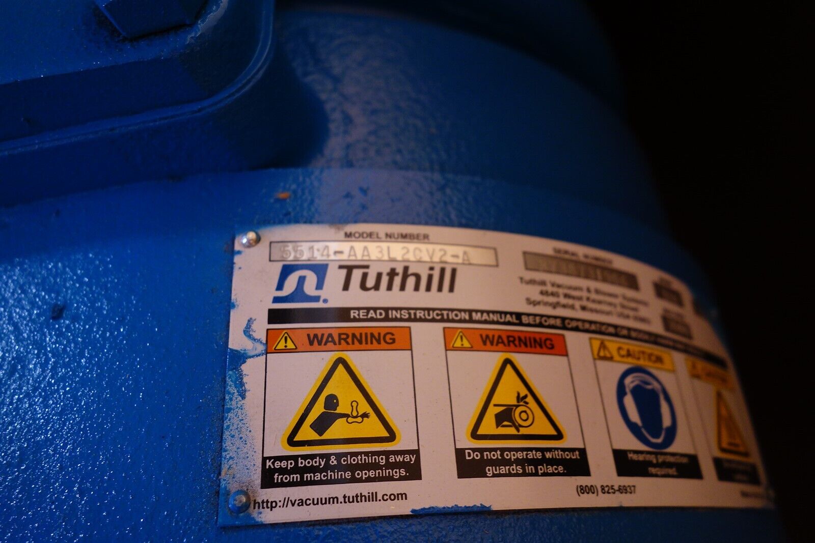 Tuthill 5514 Positive Displacement Blower 5514-A3L2CV2-A NEW in Crate