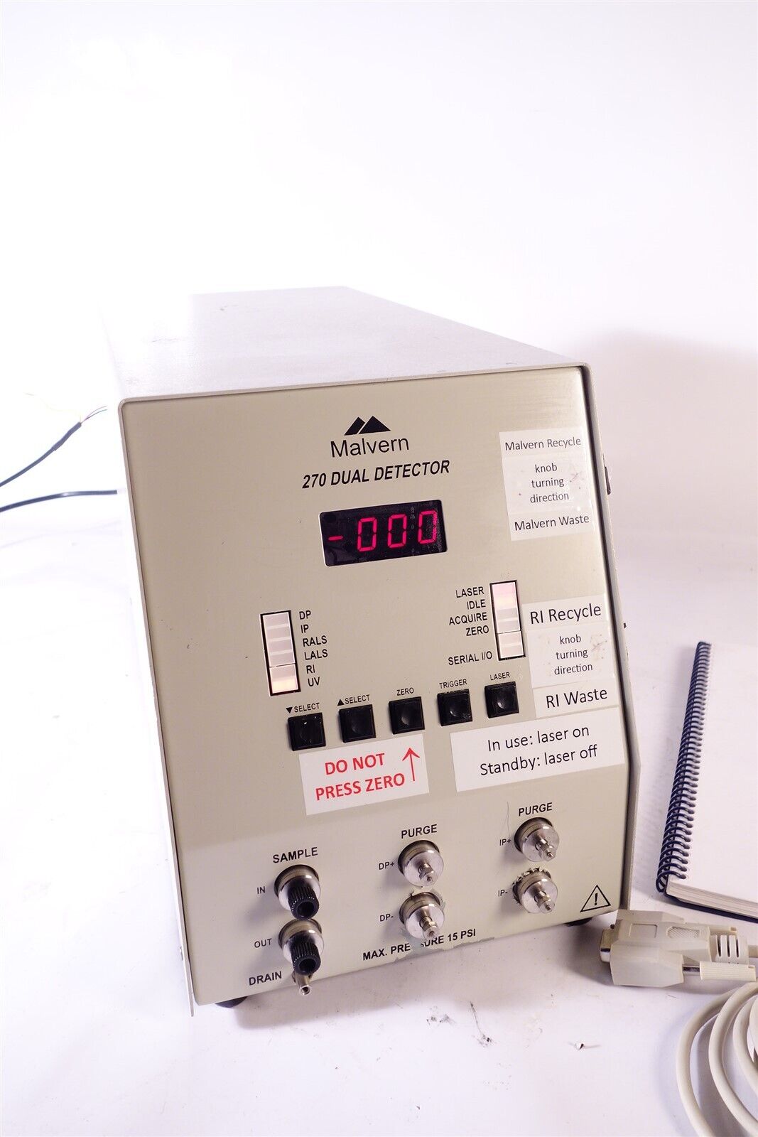 Malvern Viscotek 270 Light Scattering Dual Detector 