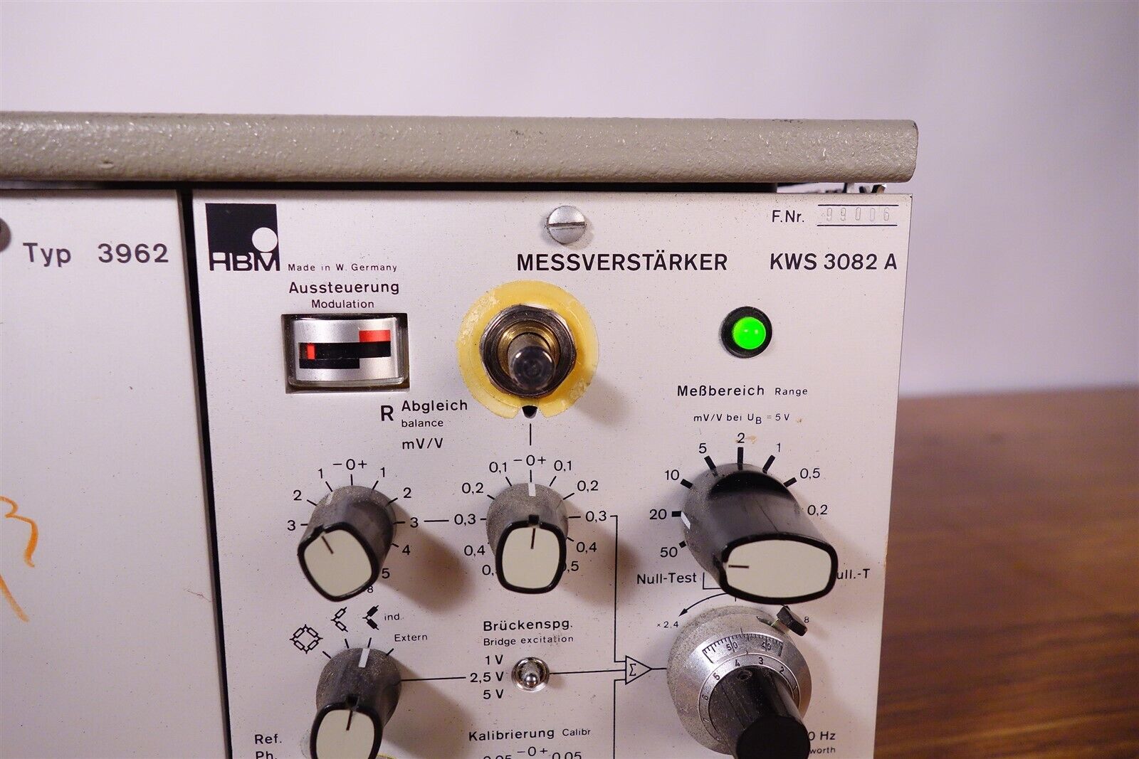 HBM Measuring Amplifier Controller KWS 3082-A