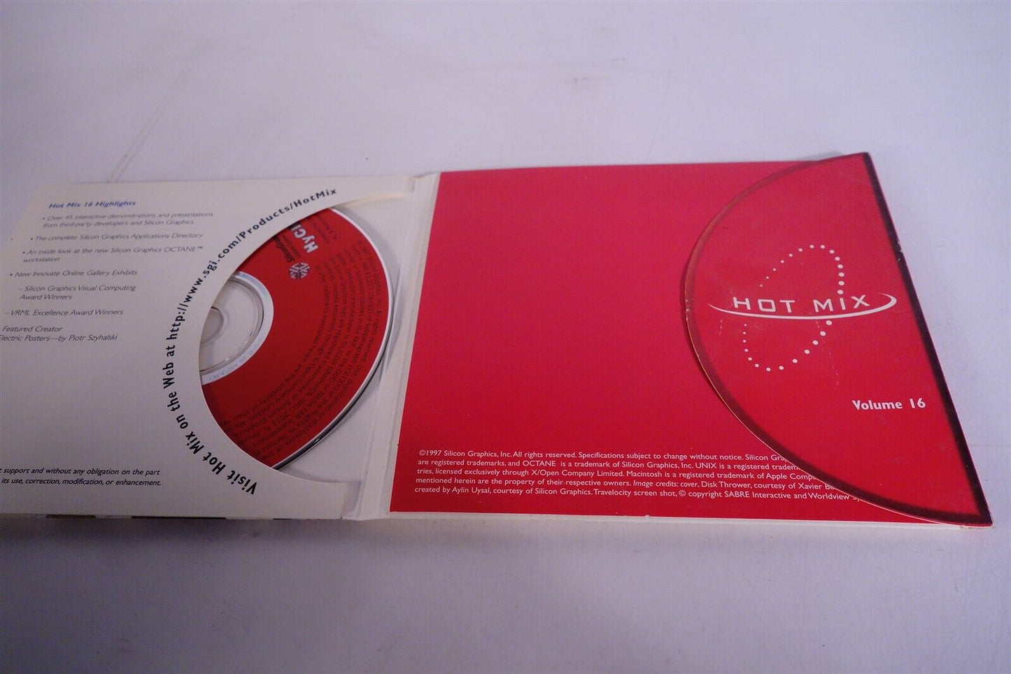 SGI Silicon Graphics IRIX HotMix 16 CD / Software Collection 