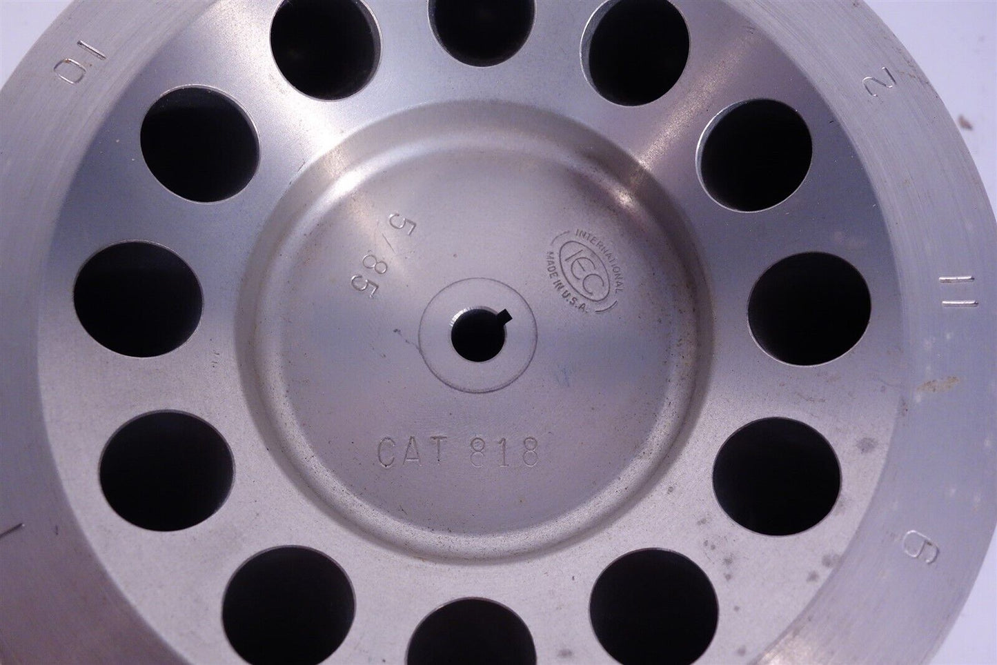 IEC CENTRA 818 12X 5ML PLACE FIXED ANGLE ROTOR FOR MP4 MP4R CL3 CL3R CENTRIFUGES