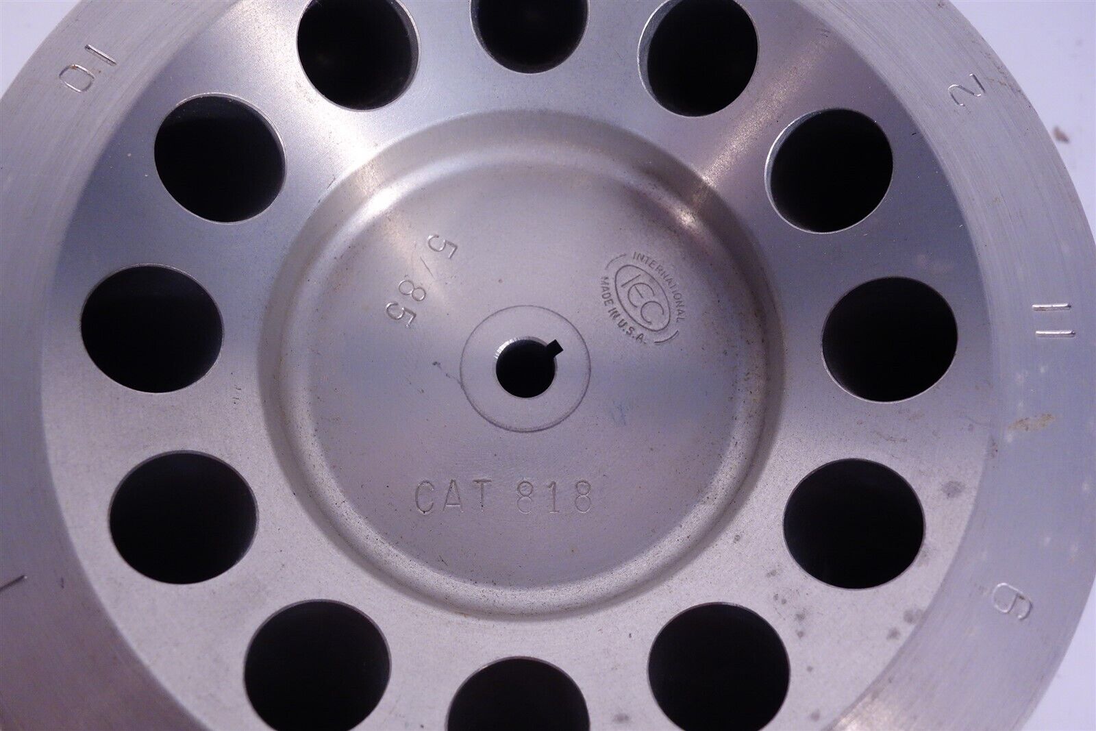 IEC CENTRA 818 12X 5ML PLACE FIXED ANGLE ROTOR FOR MP4 MP4R CL3 CL3R CENTRIFUGES