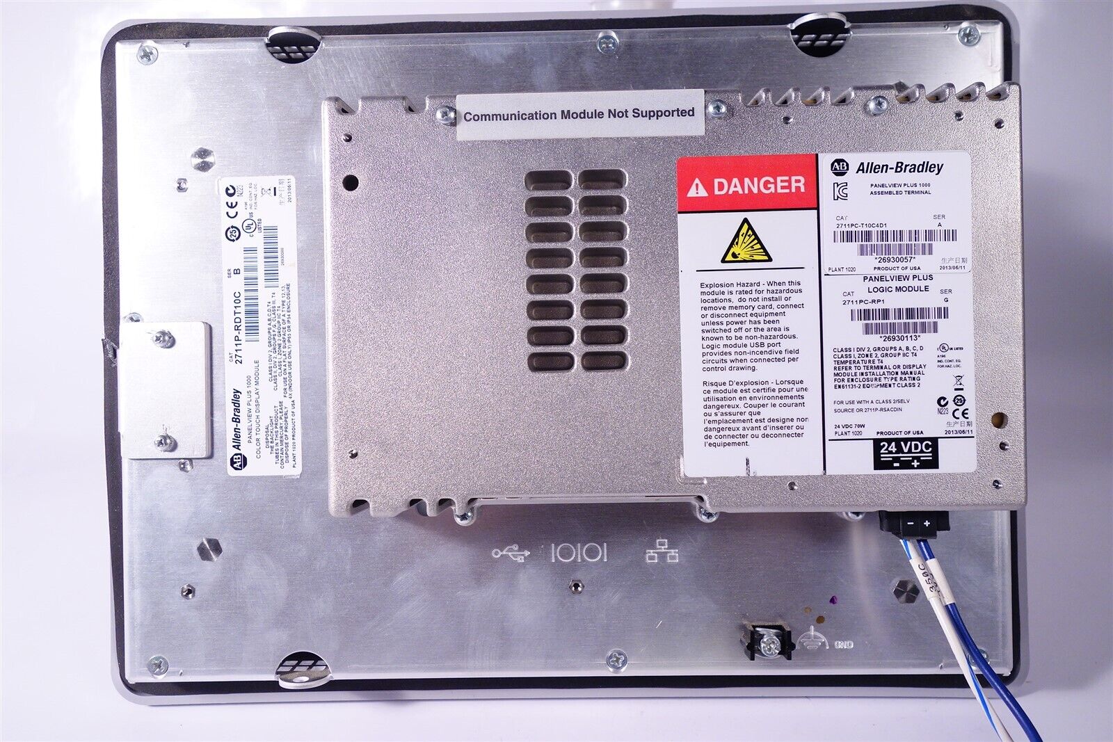 Excellent Allen Bradley 2711P-RDT10C Ser B - Tested - Same Day Shipping 