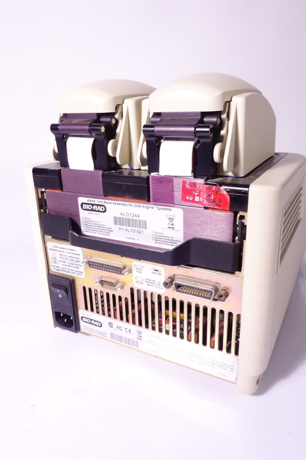 BIORAD PTC020 DNAENGINE THERMAL CYCLER DOENS'T POWER ON. PARTS 
