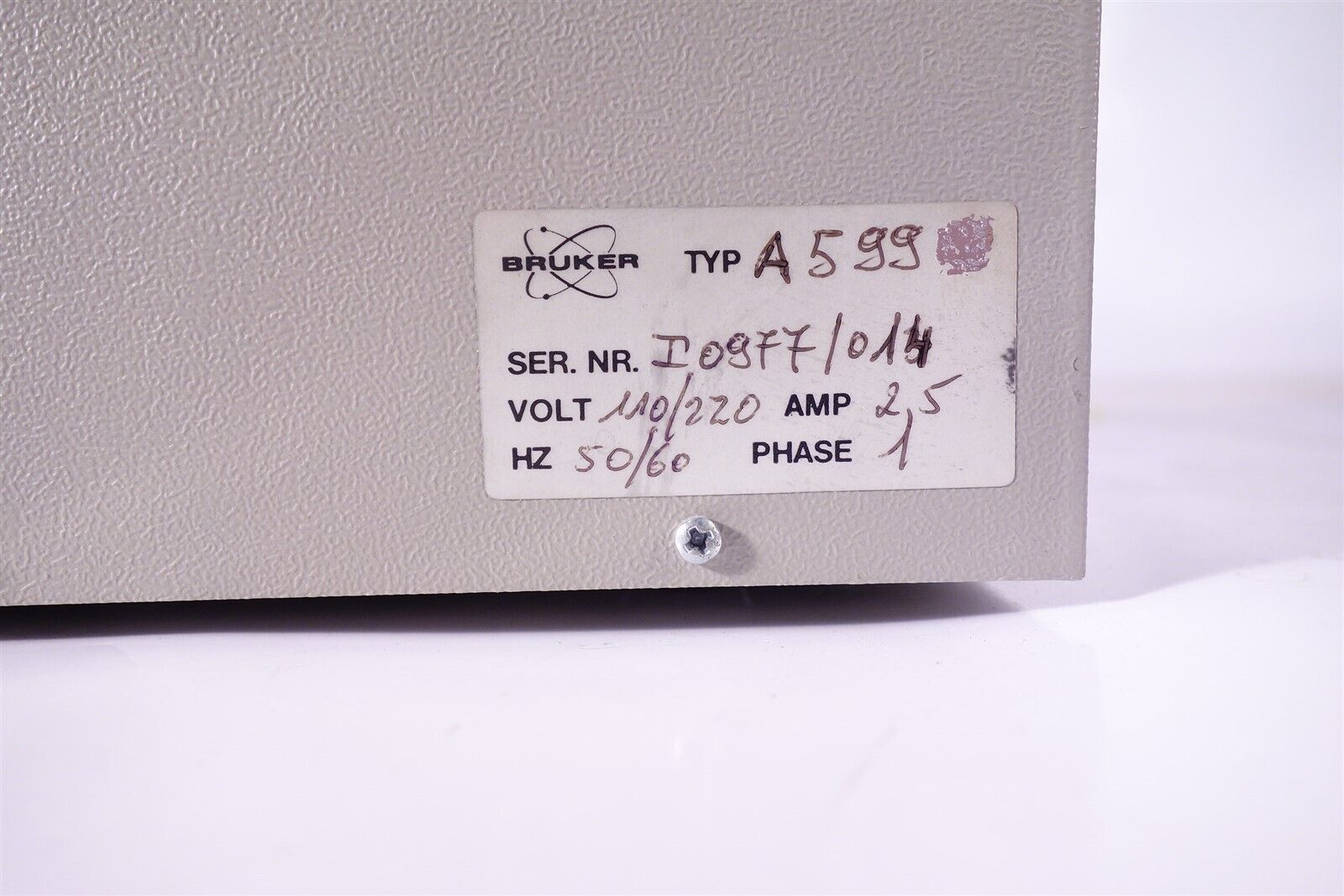 Bruker A599 Temperature Controlled Heated Stage Controller AFM / Microscope 