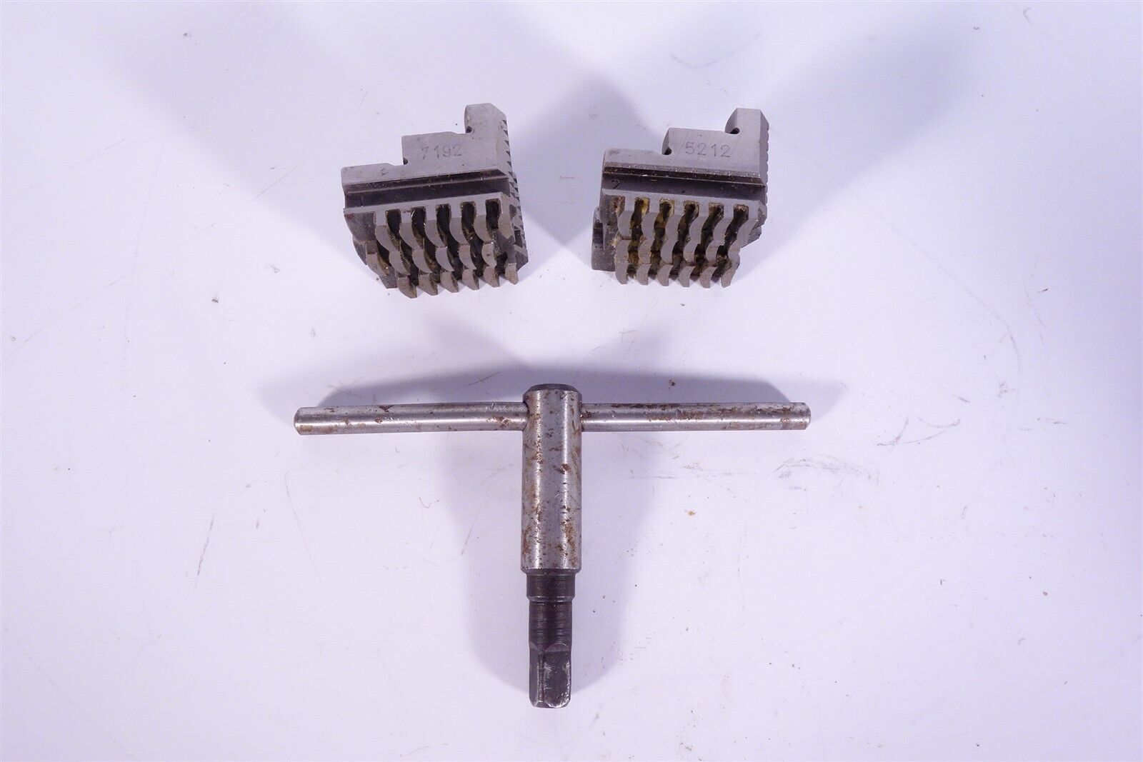 Lathe Chuck Jaws + Wrench 