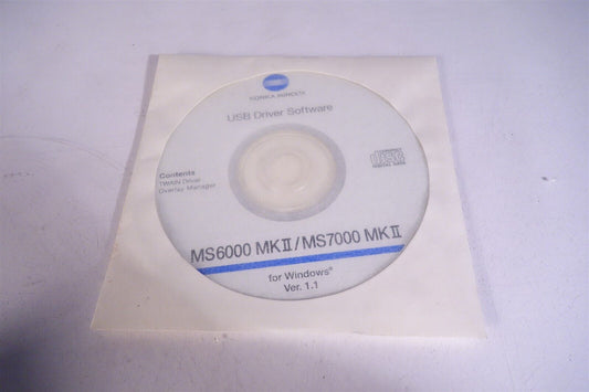 Konica Minolta MS6000 MK II USB Driver Software