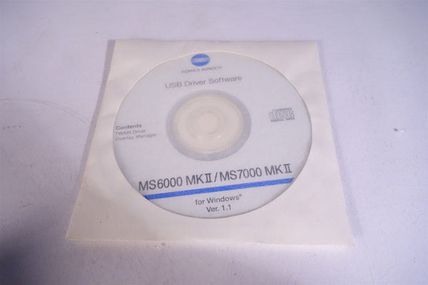 Konica Minolta MS6000 MK II USB Driver Software – Hurst & Associates