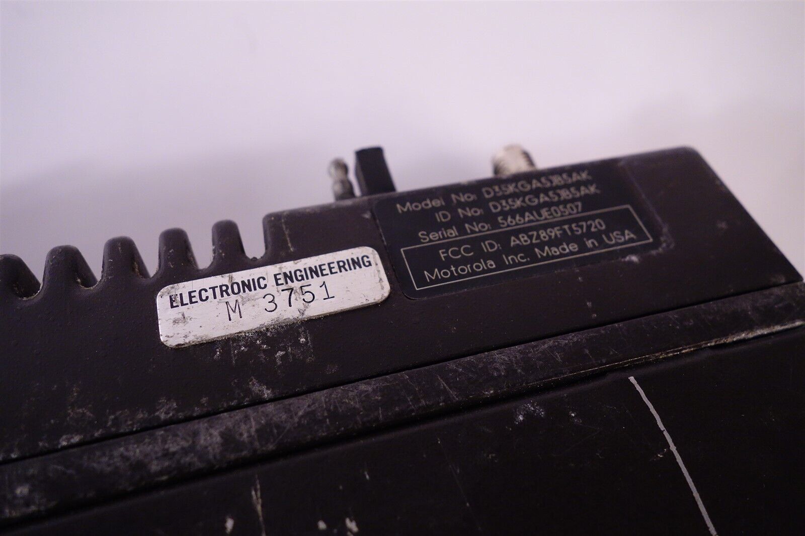 Lot of 4 Motorola D35KGA5JB5AK Two-Way Radio Units 