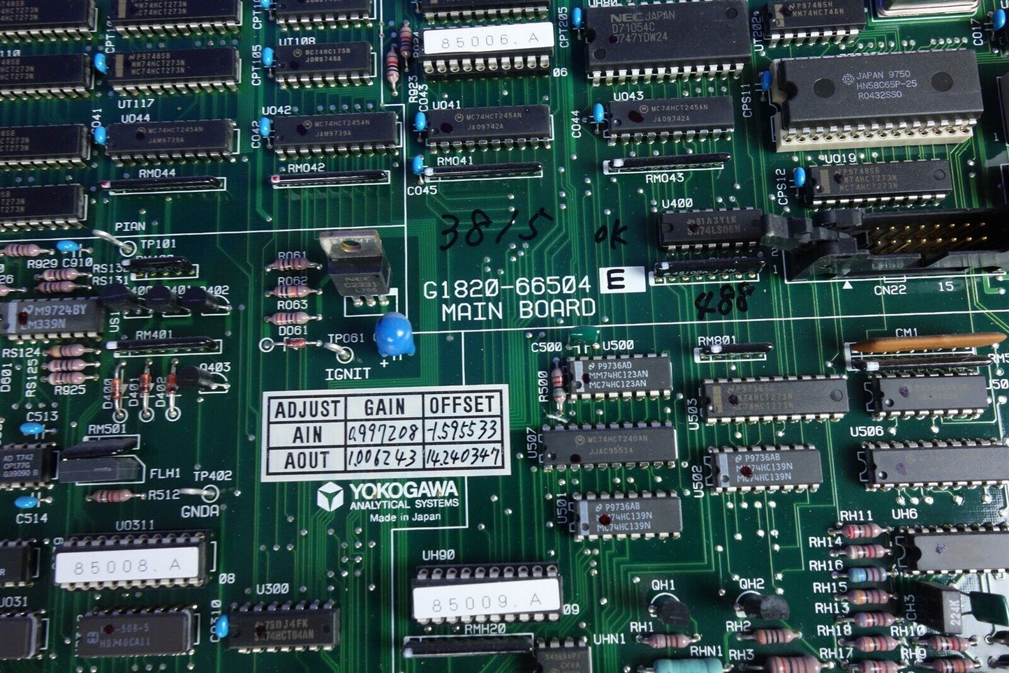 HP Agilent G1820-66504 HP 4500 ICP-MS Mass Spec Main System Board 