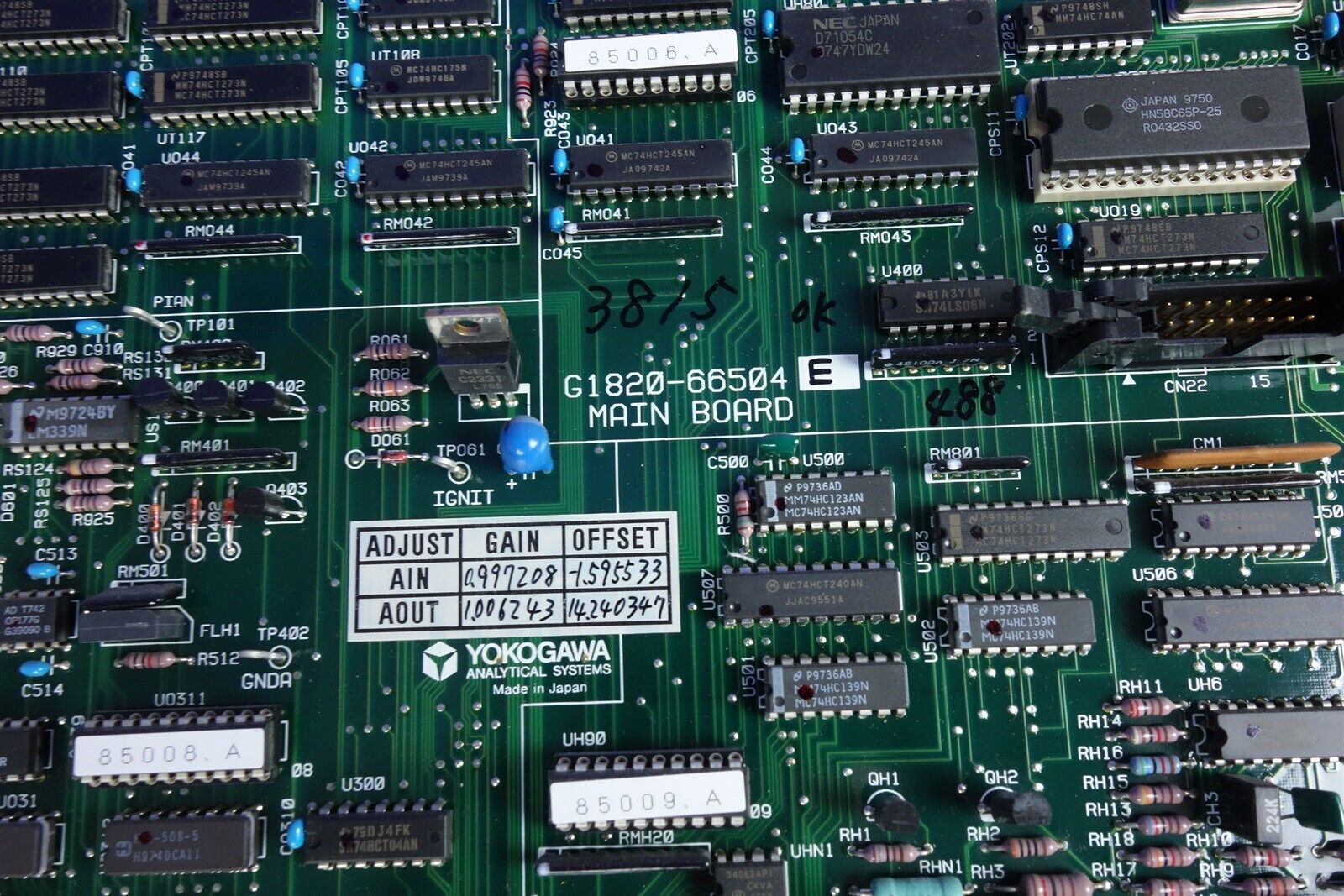HP Agilent G1820-66504 HP 4500 ICP-MS Mass Spec Main System Board 