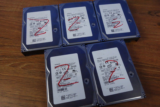Lot of 5 Hitachi SAS Serial Attached SCSI 450GB HUS154545VLS300 0B23491 Drives