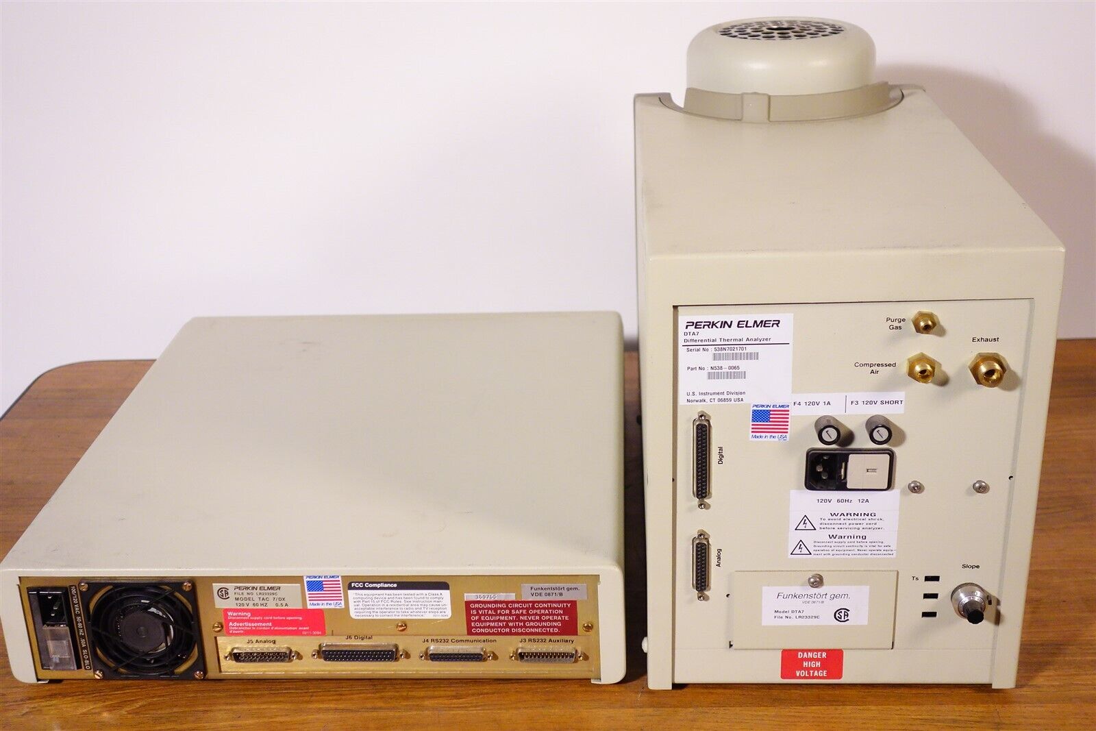 Perkin Elmer DTA7 Differential Thermal Analyzer + TAC7 Controller 