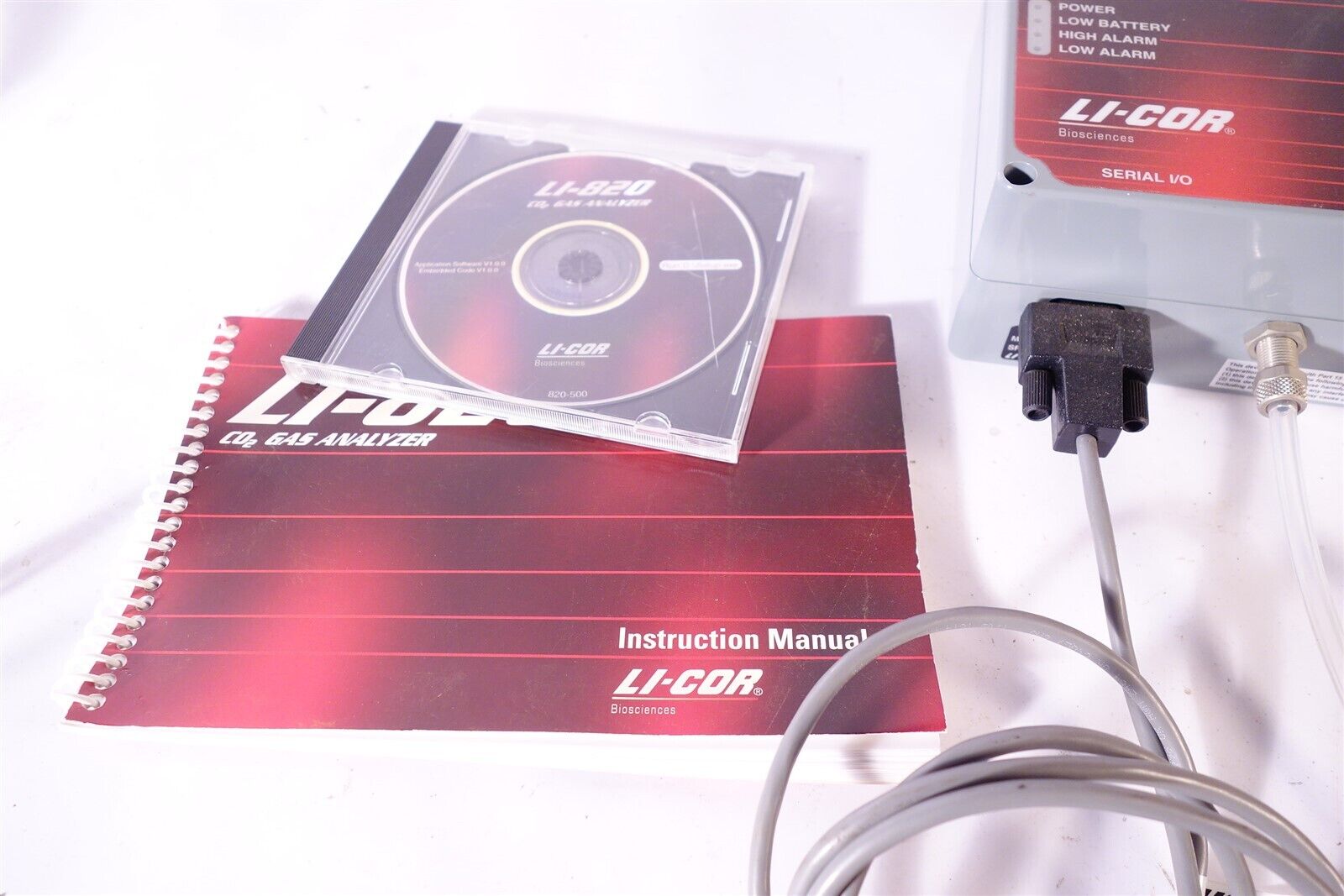 Li-Cor Licor LI-820 CO2 Gas Analyzer + Accessories 
