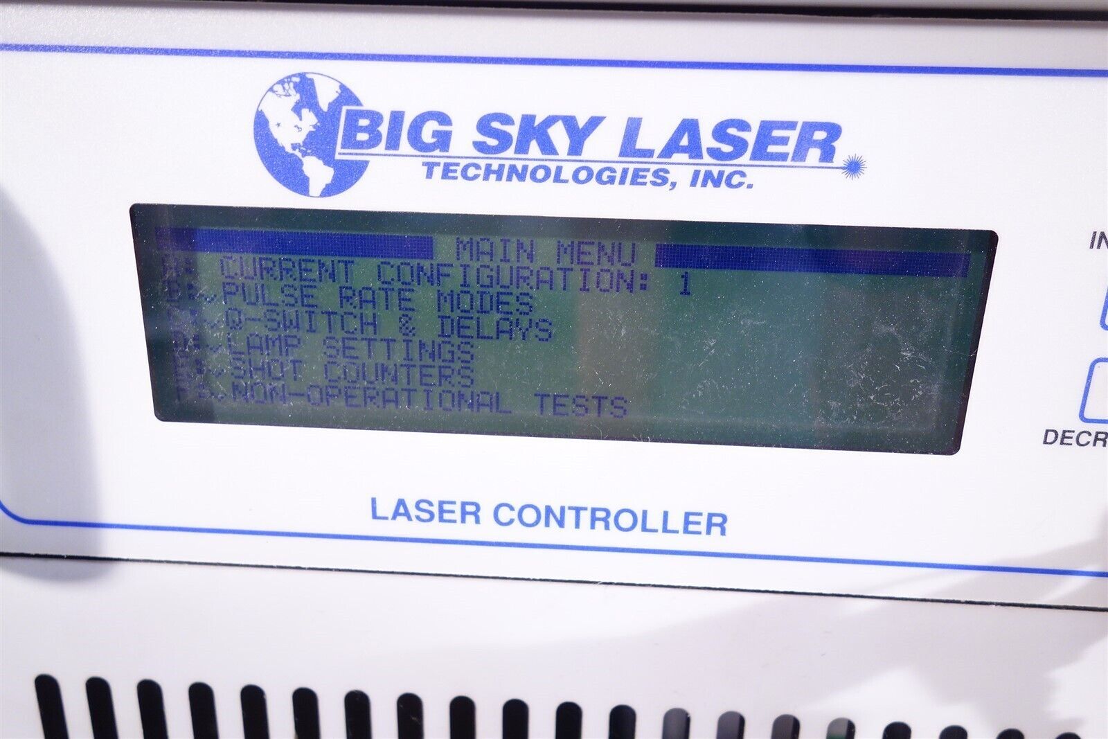 Big Sky Laser Controller /Model 8800 8800-113 