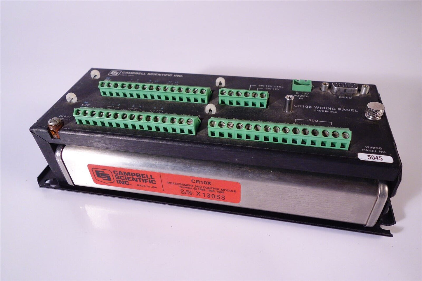 Campbell Scientific CR10X + Wiring Panel
