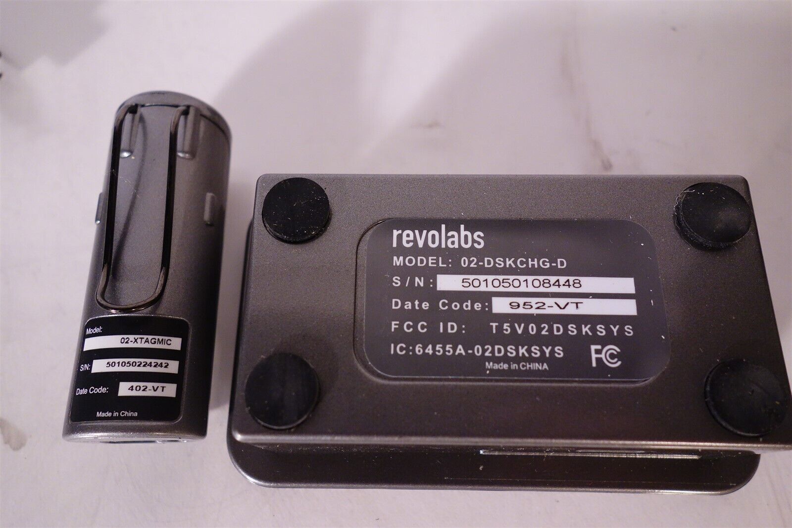 Revolabs 02-XTAGMIC XTAG Mic + Charger + Microphone Good Condition